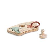 hauck Puzzle Bebe pour Plateau de Jeu Play Tray Chaise Alph Bet et Arketa, Formes Silicone Alimentaire dès 10 Mois, Fixation Poussette et Siege Auto, Tortue et Fleur