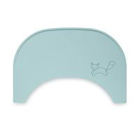 hauck Set de Table Enfant Silicone, Compatible Plateau Bebe Repas Alpha Click Tray pour Chaise Haute Bébé en Bois Alph et Bet Lavable, Antidérapant, Anti-salissures, Menthe Renard