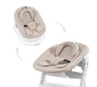 hauck Siège Bébé et Réhausseur 2-en-1 pour Chaise Haute Bébé Alph et Bet dès la Naissance jusqu’à 9 kg, avec Harnais 3 Points, Réducteur de Siège et Base Amovible, Winnie l'Ourson Beige