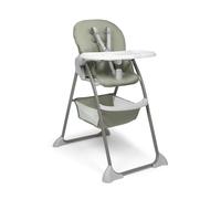 Hauck Chaise haute pliable Sit N Fold – Assise rembourrée, Harnais 5 points, dès 6 mois, 15 kg – Sauge
