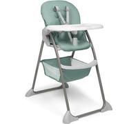 Hauck Sit N Fold, Chaise haute multifonctions, Assise rembourrée, Gris, Couleur menthe, Blanc, Motif, 5 points, 15 kg