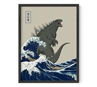 HAUS AND HUES Poster géant - Affiches d'art mural japonais pour murs, affiches d'art japonais pour chambre de garçons, affiche de film de monstres classiques, affiches de films (sans cadre, 30,5 x
