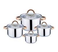Haus Roland HOME ELEMENTS-HR, ensemble de 8 pièces en acier inoxydable