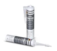 HAUSA Acrylique Structuré HA018 pour Crépi - Mastic Acrylique Granuleux pour Réparations Intérieures et Extérieures, Joints et Fissures, Blanc, 2 × 310 ml