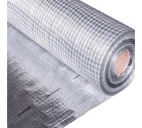 HAUSA Feuille pare-vapeur ALU 375m² 5x(1,5mx50m) rouleau pare-vapeur en aluminium pour combles murs plafond, renforcée de fibres de verre Feuille pour l'isolation du toit par l'intérieur