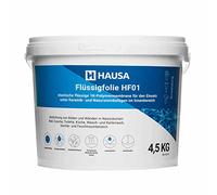 HAUSA HF01 Film Liquide pour l'Intérieur Étanchéité de Douche de Salle de Bain Membrane Polymère Élastique Liquide Monocomposant Masse d'Étanchéité Film d'Étanchéité Bleu 4,5kg à 4,5m2