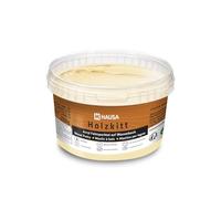 HAUSA Mastic pour bois, 250 g, pin moyen - Mastic/Enduit pour réparer les dommages au bois, prêt à l'emploi, excellente capacité de remplissage