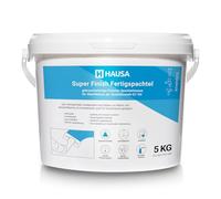 HAUSA Super Finish Enduit Super Fini Prêt à l'Emploi Pour Intérieur, Cloisons Sèches, Surface Q1-Q4, Masse Blanc 5 kg