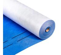 HAUSA Titanium HU200 Membrane de sous-toiture 200g/m² 75m² (1,5mx50m) hautement perméable imperméable résistante aux intempéries au vieillissement indéchirable, avec 2 bandes autocollantes