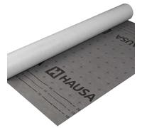 HAUSA Ultra HU130 Bande de sous-toiture flexible triple couche ouverte à la diffusion 130g/m² 3x 1,5mx50m (225m2) indéchirable et résistant aux intempéries sans bandes auto-adhésives gris