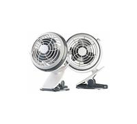 Sichler Haushaltsgeräte : 2 mini ventilateurs USB Ø 12,7 cm avec pince de fixation G