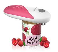 HAUSHOF Ouvre-Boîte Electrique à Bord Lisse One Touch avec 6 Piles, Vert | Ouvre-Bocal Automatique avec Fonction Démarrage & Arrêt Automatique à Simple Touche, Gadget de Cuisine pour les Cuisiniers