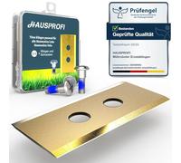 HAUSPROFI Lot de 64 lames de rechange en titane pour Mammotion LUBA 1/2 AWD (1000/3000/5000/10000), LUBA mini, YUKA, YUKA mini, DIN EN 50636-2-107, 60 % plus durables, avec vis et boîte