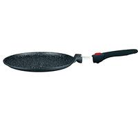 HAUSSMANN heritage-Poêles à Crêpière 28cm - Manche Amovible - Fonte d'Aluminium - Revêtement antiadhésif type pierre - Tous feux dont induction - Sans PFOA