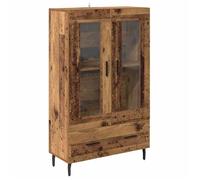 Haut armoire bois ancien - vidaXL - 69,5 x 31 x 115 cm - Bois d'ingénierie - Avec tiroir - 2 portes