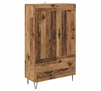 Haut Armoire Bois Ancien - vidaXL - 69,5x31x115 cm - Bois d'ingénierie - Avec tiroir - Avec 2 portes