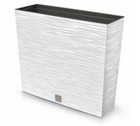 Haut Bac À Fleurs Bac À Balcon Bac À Plantes Pot De Fleur Blanc L 58 Cm Avec Insert Cache-Pot En Plastique Unique Multicolore
