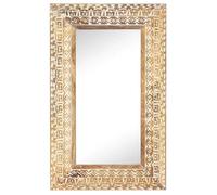 Haut de gamme - Miroir sculpté à la main 80x50x2,6 cm Bois de manguier solide EU03_6607177