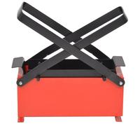 Haut de gamme - Presse à papier de recyclage acier 34x14x14 cm - Noir et rouge - EU03_8422010