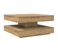 Haut de gamme - Table basse de salon - VIDAXL - Contemporaine - grand espace - rotative à 360 degrés - chêne artisanal -