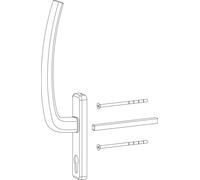 HAUTAU ATRIUM HS poignée PZ intérieur avec VK, TS 68-80 mm, alu argent anodisé
