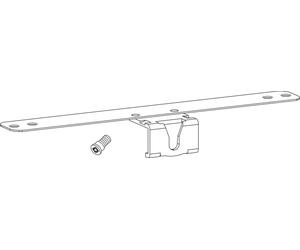 Hautau Rail d'accouplement ZV/F mesure X 8,3mm adapté au compas de fenêtre électrique, argenté