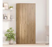 vidaXL Buffet chêne artisanal 80 x 35 x 180 cm – Bois d'ingénierie, contemporain