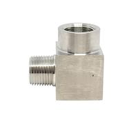 Haute pression 1/8 "1/4" 3/8 "1/2" 3/4 "1 NPT femelle mâle coude 90 degrés connecteur coupleur 304 en acier inoxydable raccord de tuyau eau gaz