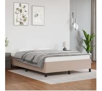 Haute qualité - Grand lit(2 personnes) Cadre de lit sans matelas cappuccino 140x190 cm - pour chambre - similicuir 9_4969086