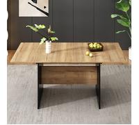 Haute qualité nouveau design table à manger extensible 140 180 * 80cm pour 4 - 6 personnes, table à manger rectangulaire en