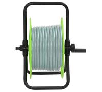 （Haute qualité）Vert Enrouleur de tuyau vert sur pied pour tuyau de 45 m 1/2"" acier,Poids 1.7 Kg_207687