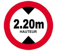 Hauteur De Passage Maximum 2.20m - 15cm - Sticker/Autocollant
