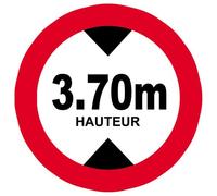 Hauteur De Passage Maximum 3.70m - 15cm - Sticker/Autocollant