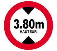 Hauteur De Passage Maximum 3.80m - 15cm - Sticker/Autocollant