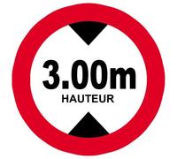 Hauteur De Passage Maximum 3m - 10cm - Sticker/Autocollant