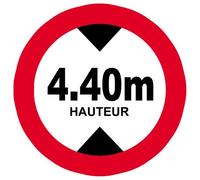 Hauteur De Passage Maximum 4,40m - 15cm - Sticker/Autocollant