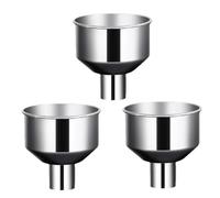 Hauwthg Entonnoir de Cuisine en Acier Inoxydable,3 Pièces Outil Liquide Poudre | Entonnoir Pour Remplissage De Parfum | pour Assaisonnement Sauce Huile Cuisine Restaurant Maison Appartement