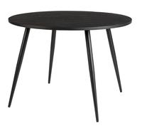 HAVANE - Table de repas ronde bois noir D110 Noir