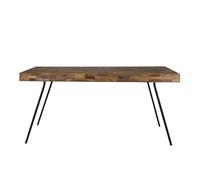 HAVANE - Table repas bois et acier L180 Marron