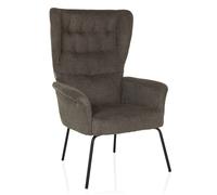 HAVENIO - Fauteuil rembourré Gris Foncé