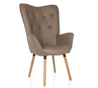 HAVENIO I - Fauteuil rembourré Marron