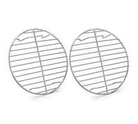 HaWare Lot de 2 grilles de refroidissement rondes, 100 % acier inoxydable, pour cuisson, cuisson à la vapeur, idéa pour casserole, four, moule à gâteau, moule à gâteau, passe au four et au