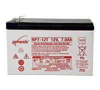 Hawker Enersys Batterie au plomb Genesis NP7-12T 12,0 V 7,0 Ah avec connecteurs 6,3 mm