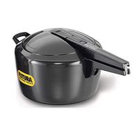 Hawkins Futura Hard Anodised Aluminum Pressure Cooker, 5 Litres, Black