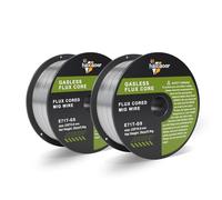 haxiaoer 0,9 mm 2 kg MIG Fil de soudure - D100 1 rouleau de fil fourré sans gaz pour poste à souder MIG/MAG FLUX, E71T-GS