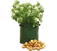 Haxnicks Planter010101 Lot de 3 Sacs de Culture réutilisables pour Pommes de Terre et Patio - Poignées renforcées - Trous de Drainage - Petit Jardin - Vert - 35 x 35 x 45 cm