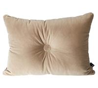 HAY 507295 Coussin avec Rembourrage en Velours Doux Beige Housse en Coton Garnissage Polyester 60 x 45 cm