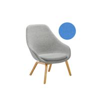 HAY About A Lounge Chair High AAL 93 - Remix 743 - bleu - vernis à base d'eau