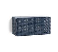 HAY Armoire murale Perforated Cabinet small Steel blue