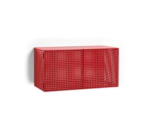 HAY Armoire murale Perforated Cabinet small Wine red